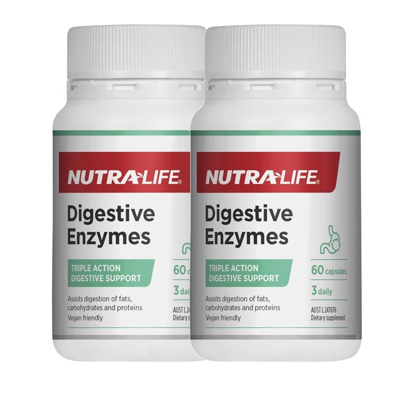뉴트라라이프 소화효소 60캡슐 x 2병  2개  60정