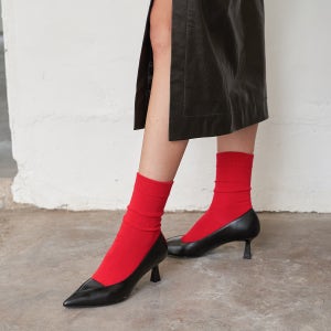 [블랑수블랑] Nana Pumps Leather Black Nana Pumps