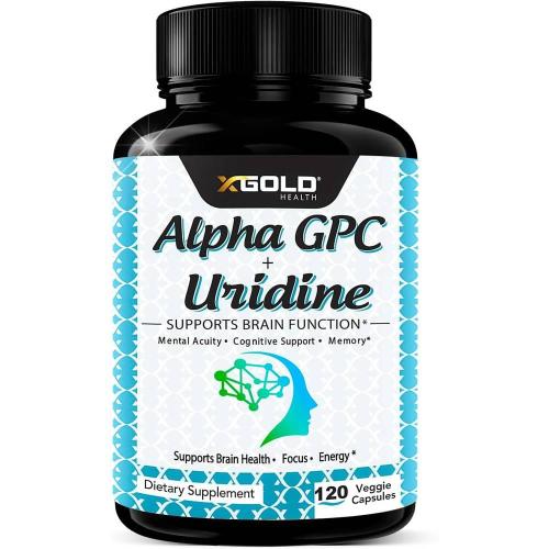 엑스골드헬스 알파 GPC 콜린 600mg 플러스 우리딘 120캡슐 X Gold Health Alpha GPC Uridine