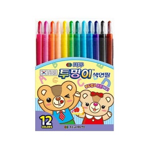 지구화학 투명이 색연필 12색