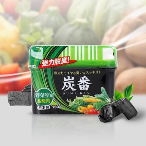 일본 숯 탈취제 야채칸용 150g