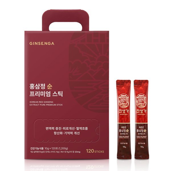 <b>진생가</b> 건강식품관 <b>홍삼정 순 프리미엄 스틱 10g</b> 120포 실속형