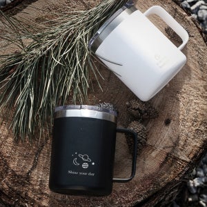 데일리 머그 360ml 보온보냉 각인 텀블러, 캐리보틀