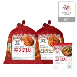 종가 종가집 중부식 포기김치5.2kg+전라도식 포기김치5.2kg+파김치300g TV상품