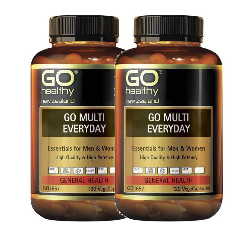 뉴질랜드 <b>고헬씨</b> <b>GO Healthy</b> Multi Everyday 멀티 에브리데이 올인원 멀티비타민 <b>미네랄</b>  2개  120정