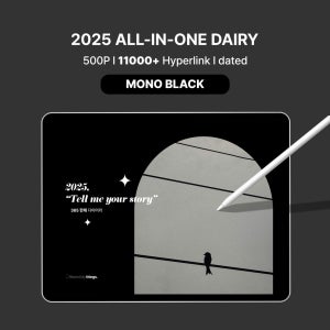 2025 취향의기록 올인원 다이어리 가로형 4color, 취향의기록