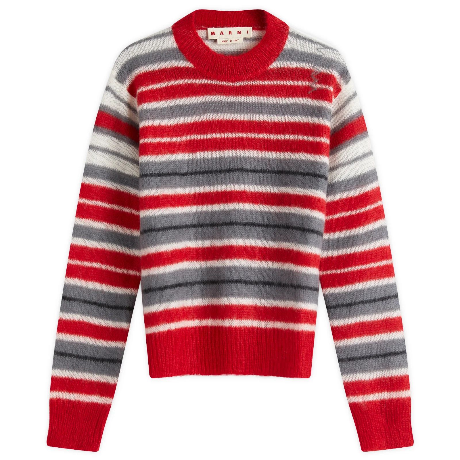 마르니 Embroidered mohair blend 스웨터 gcmd0573q0