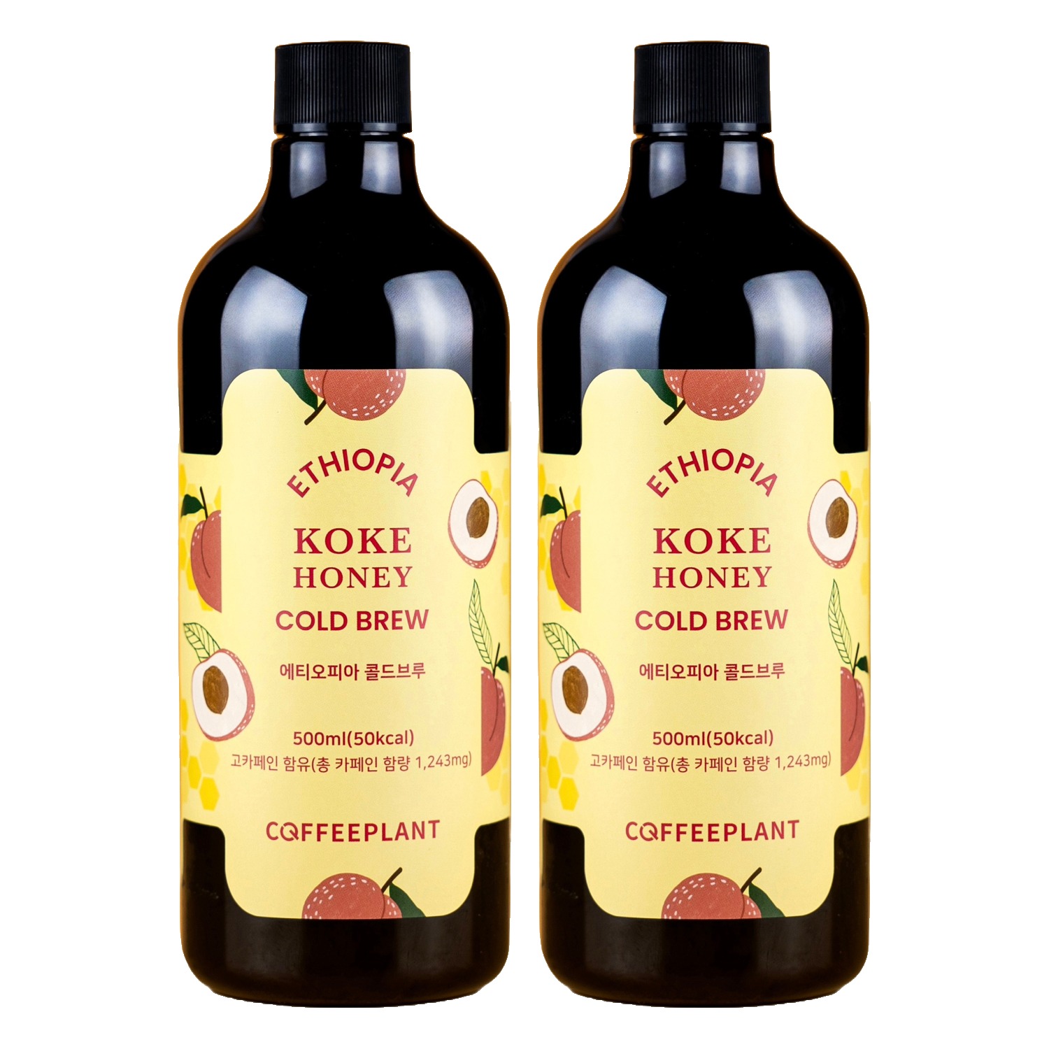 커피<b>플랜트</b> 에티오피아 코케 <b>허니</b> 내추럴 콜드브루 원액  500ml  1개입  2개