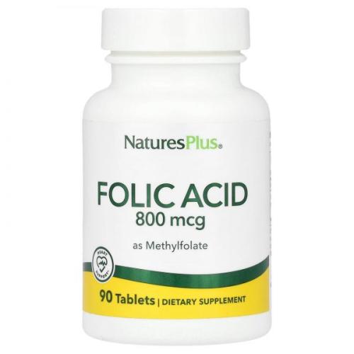 네이처스플러스 <b>Folic Acid</b> as Methylfolate 800 mcg 90 Tablets