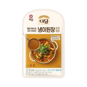 CJ 다담 냉이된장찌개/순두부찌개양념 140g