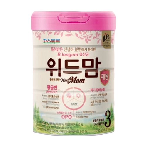 Lotte Wellfood Pasteur Righteously Made With Mom Cesarean Stage 3, 750g (Renewed), 1 pc