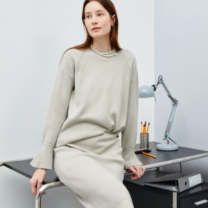 [아이잗컬렉션(OUTLET)] 라움 울 니트 세트 원피스 (LIGHT GREEN) CR1A1OP011