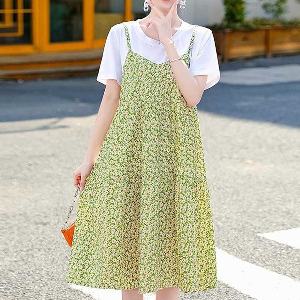 여자 여름 휴가 바캉스 룩 휴양지 나시 원피스
