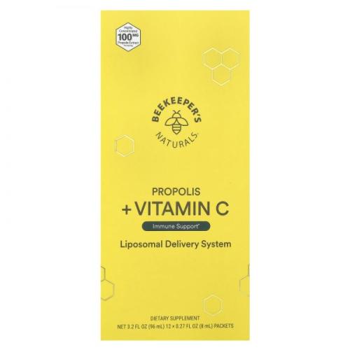 Beekeeper’s <b>Naturals</b> 프로폴리스 + 비타민C 12팩 각 8ml