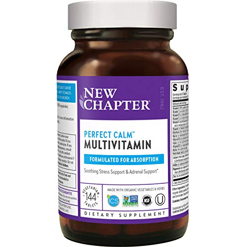 미국 직배송 New Chapter Perfect Calm Multivitamin for Stress + Mood Support w B004K8UUU8  1개