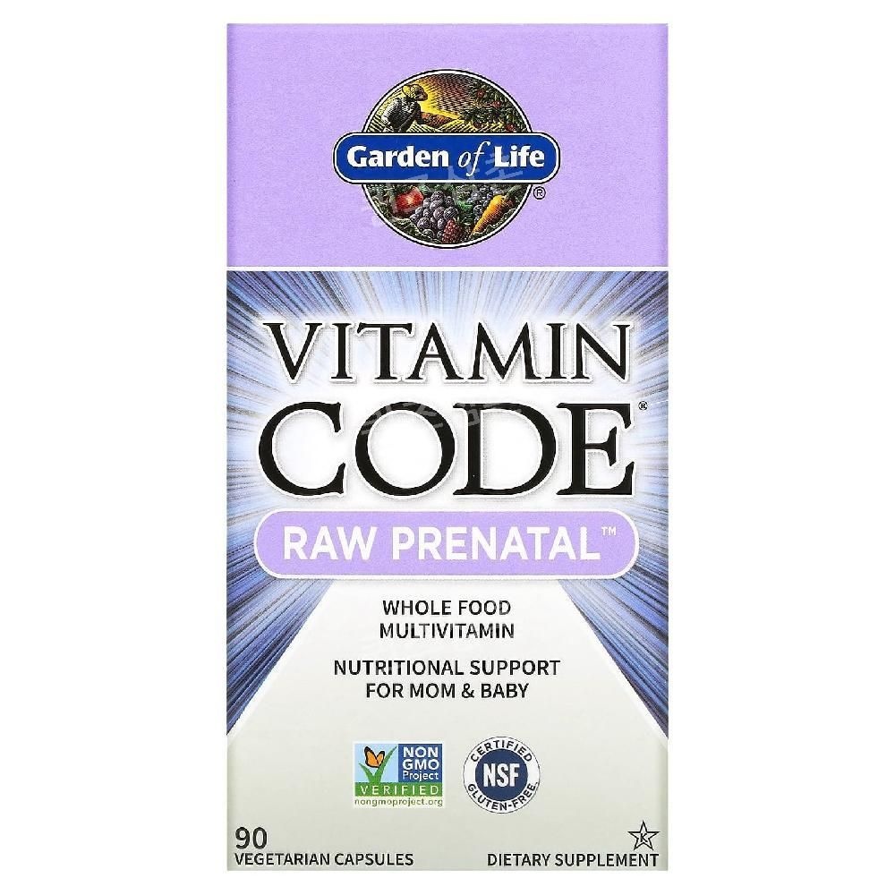 가든오브라이프 비타민 코드 무가공 <b>프리네이탈</b> <b>RAW</b> Prenatal 90베지캡슐