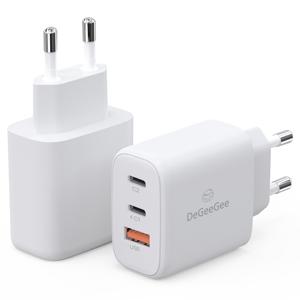 디지지 65W gan USB PD C타입 고속 멀티 어댑터 충전기 화이트