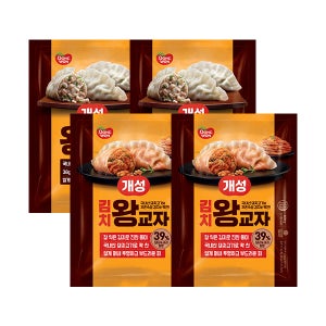 [왕교자 체험팩] 개성 왕교자 608gx4봉 (고기2, 김치2)