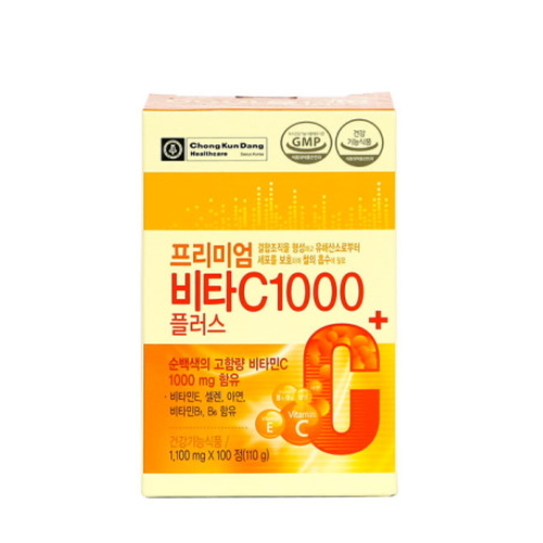 종근당건강 프리미엄 비타C 1000 플러스 1100mg x 100정, 3개