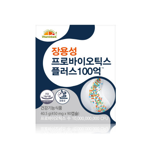 <b>비타민뱅크</b> 장용성 프로바이오틱스 플러스 100억 1개 90정