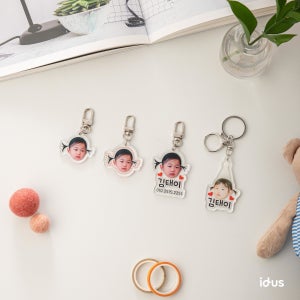 맞춤제작미아방지키링 어린이집유치원 가방 고리 입소준비물, 티니베리