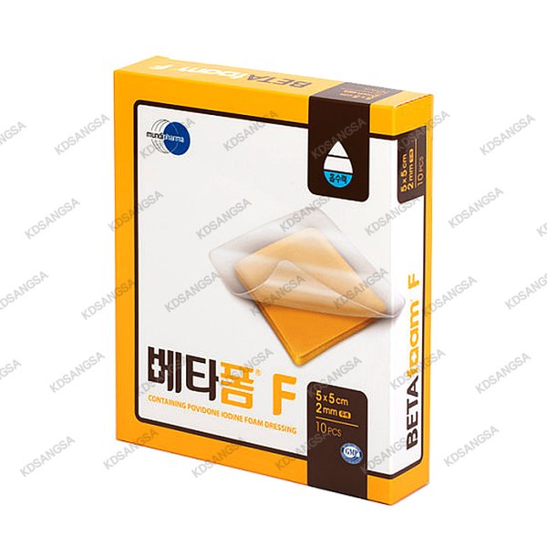<b>한국</b>먼디<b>파마</b> 먼디<b>파마</b> 베타폼F 5x5cm 2mm 10매입 필름형 포비돈드레싱