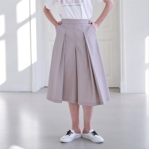 엘바이엘 와이드 핀턱 7부 팬츠, Lee yu jung (엘바이엘)