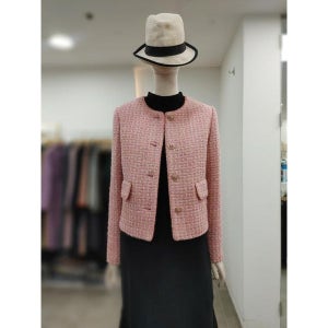 [씨] SI 세이브존04 트위드 울혼방 트리밍 자켓 SJJ1121270PIP