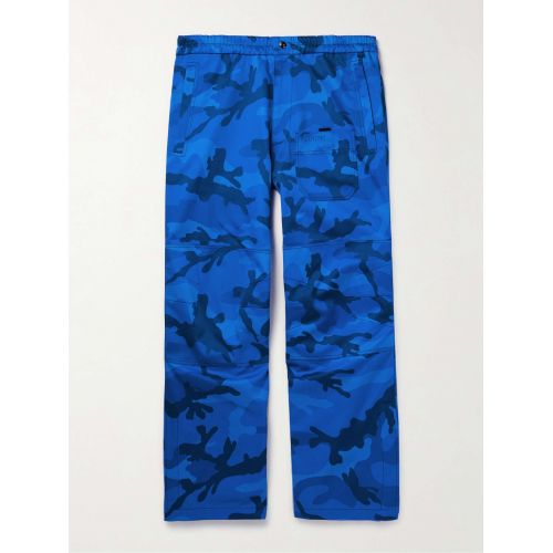 VALENTINO GARAVANI Wide-Leg Camouflage-Print Cotton-Twill Cargo Trousers