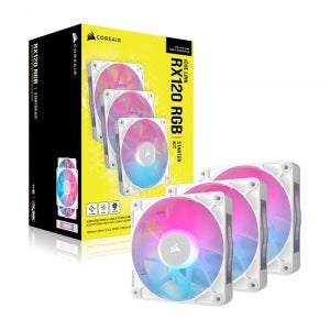 커세어 CORSAIR iCUE LINK RX120 RGB STARTER KIT (WHITE) (정품) 시스템 쿨러 팬 쿨러`