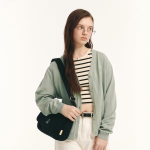 캉골 럭키 캔버스 미니 크로스백 Ⅳ 3340 블랙