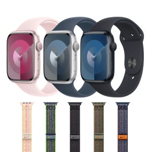 애플 워치 나이키 스포츠 루프 밴드 스트랩 알루미늄 41mm GPS 애플워치9