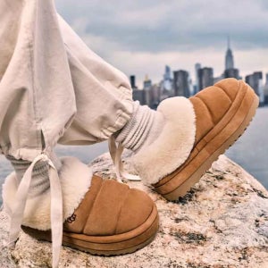 미국 어그 타즐리타 양털 플랫 플랫폼 부츠