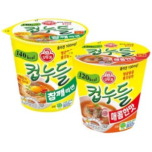 오뚜기 컵누들 참깨라면 6입 + 매콤한맛 6입/우동 외 선택