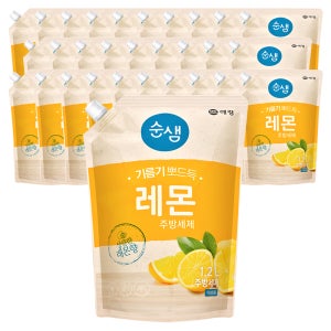 순샘 레몬 주방세제 리필 1.2L, 40개