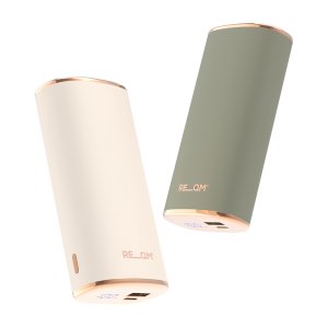 리큐엠 충전식 휴대용 손난로 3단계 온도조절 잔량표시 대용량 보조배터리 9000mAh 휴대용 충전식 양면발열 손난로