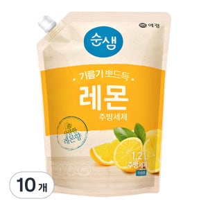 순샘 레몬 주방세제 리필  1.2L  10개