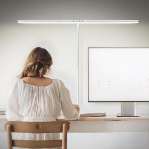 플랜룩스 모티프로 LED 와이드 스탠드 조명 집게형 클램프 공부 책상 스탠드 조명