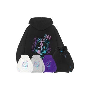 [엘라모] 엘라모 기모H 네온베어 후드티 남녀공용 빅사이즈 M~4XL