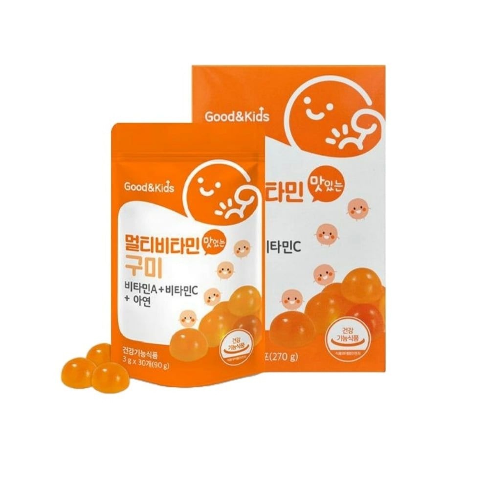 내츄럴플러스 굿앤키즈 멀티비타민 구미 3g x 30개 x 3포 비타민 홍조<b>치료</b> 비타민C앰플
