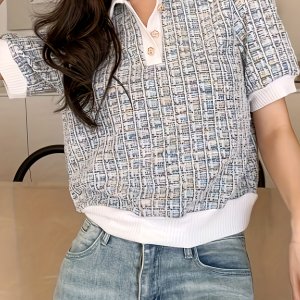우아한 칼라 셔츠, 세련된 스타일