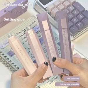 360도 회전 양면 점착 테이프 4개 세트, 대용량, 스크랩북·DIY 공예·백투스쿨·사무용품·수제 다이어리 및 아트 프로젝트 필수 아이템