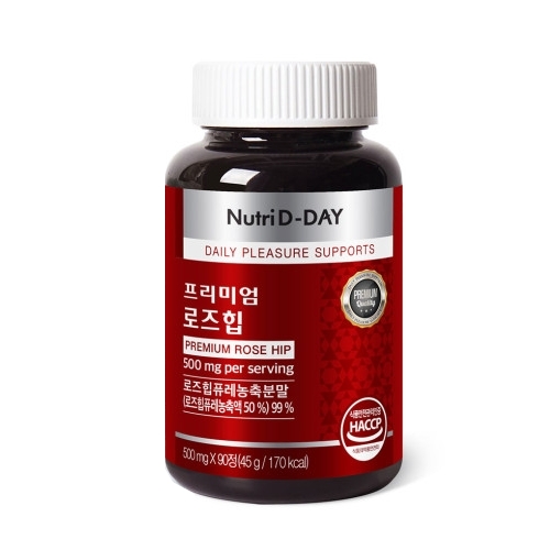 뉴트리디데이 프리미엄 <b>로즈힙</b> 500mg x 90정, 2개