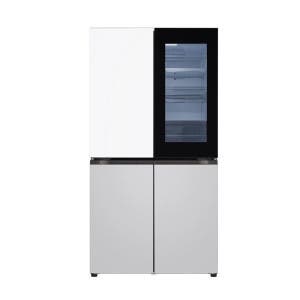 LG전자 LG 오브제 노크온 냉장고 870L T875MHR312 메탈 크림화이트 그레이