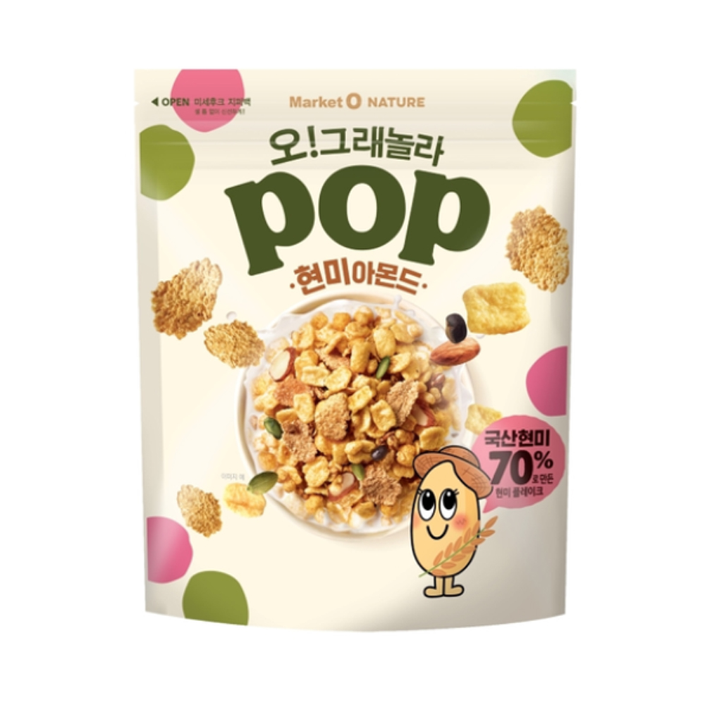 마켓오네이처 오 그래놀라 팝 현미아몬드