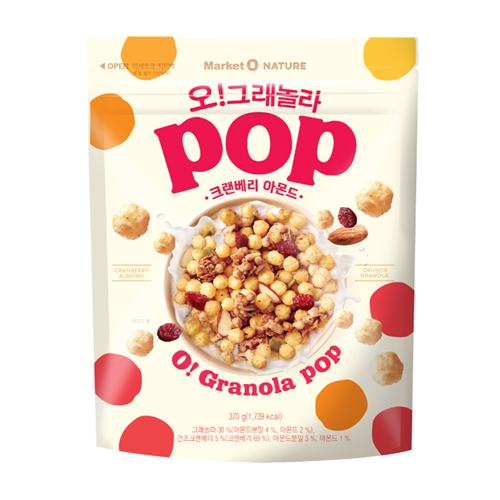 마켓오네이처 오! 그래놀라팝 크랜베리 아몬드 제품 이미지