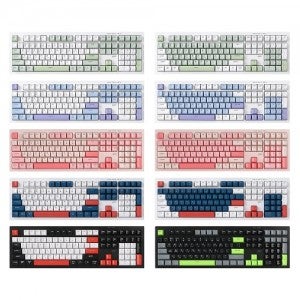 지클릭커 OFFICEPRO WK50 사일런스 M RGB 무소음 방수 무선 블루투스 108 Poker