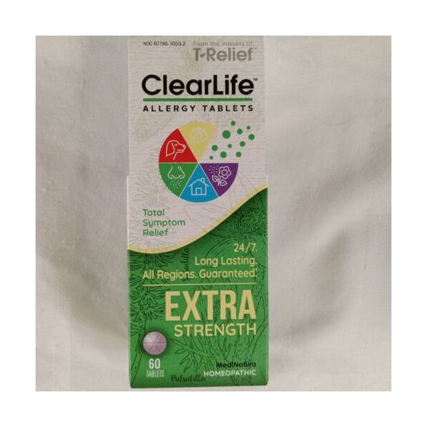 <b>MediNatura</b> T-Relief Clearlife <b>Allergy</b> Tablets 60 Tabs Exp 01/2025. 797472  1개  60정