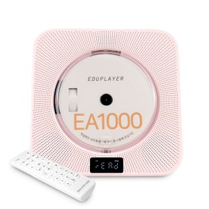 에듀플레이어 스탠드형 무선 CD플레이어  핑크  EA1000C