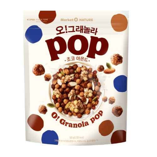 마켓오네이처 오! 그래놀라팝 초코 아몬드 제품 이미지